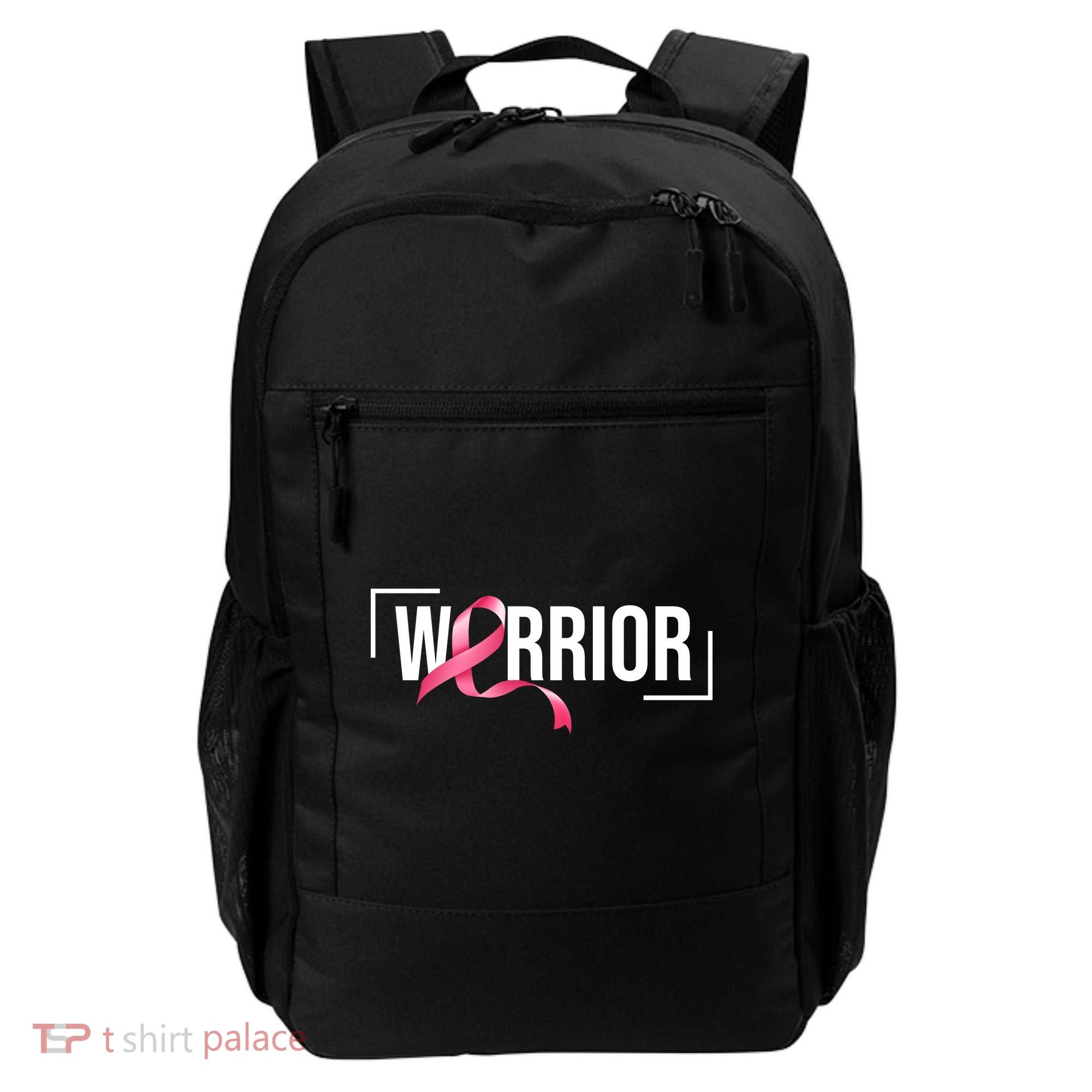 Breast Cancer Warrior Ribbon Backpack