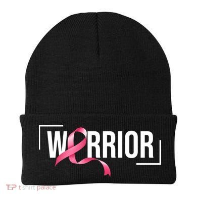 Breast Cancer Warrior Ribbon Beanie