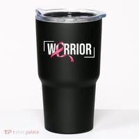 Breast Cancer Warrior Ribbon Tumbler thumb 0