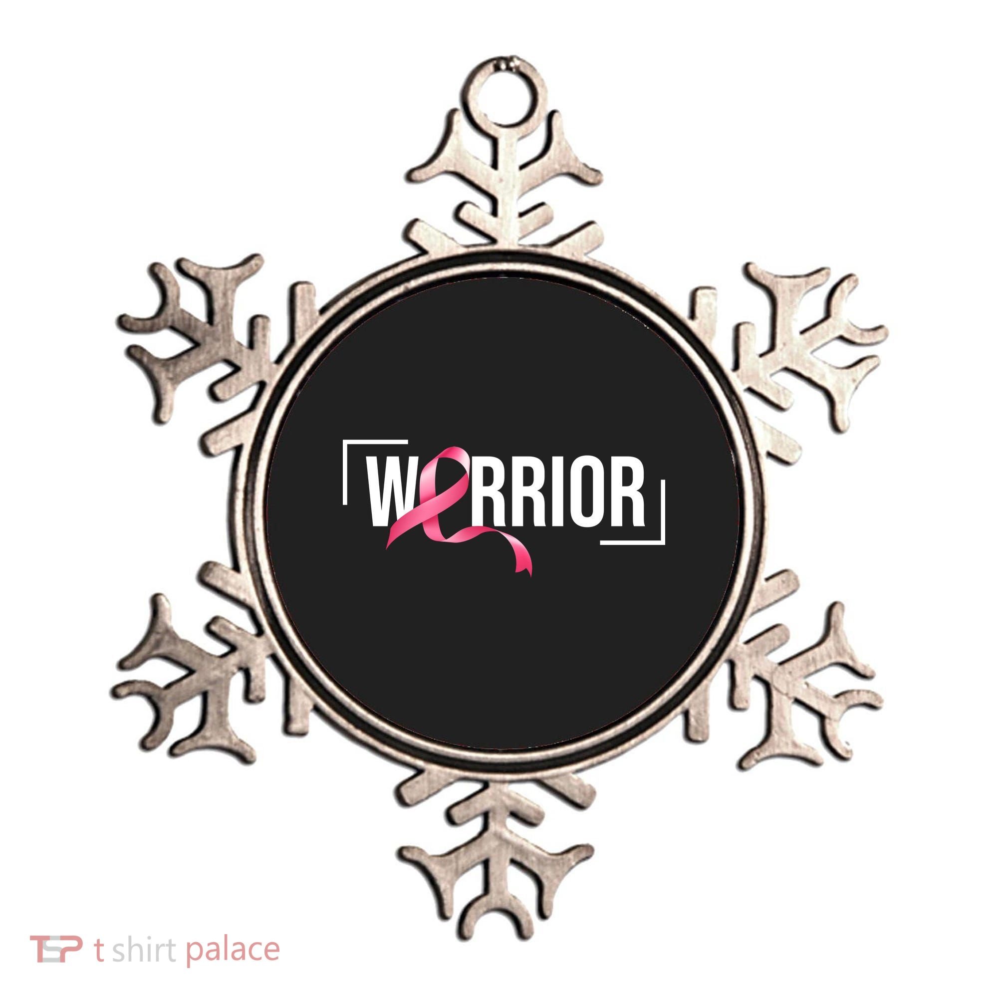 Breast Cancer Warrior Ribbon Ornament