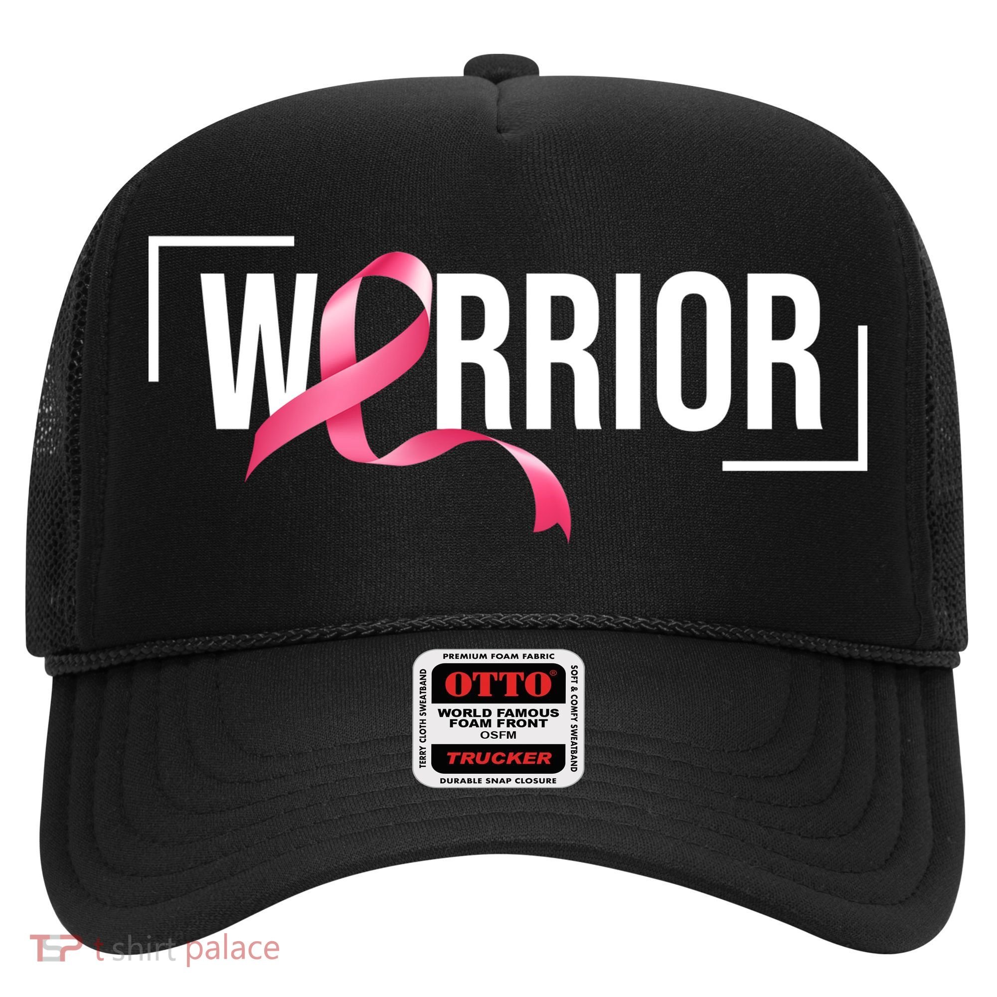 Breast Cancer Warrior Ribbon Hat