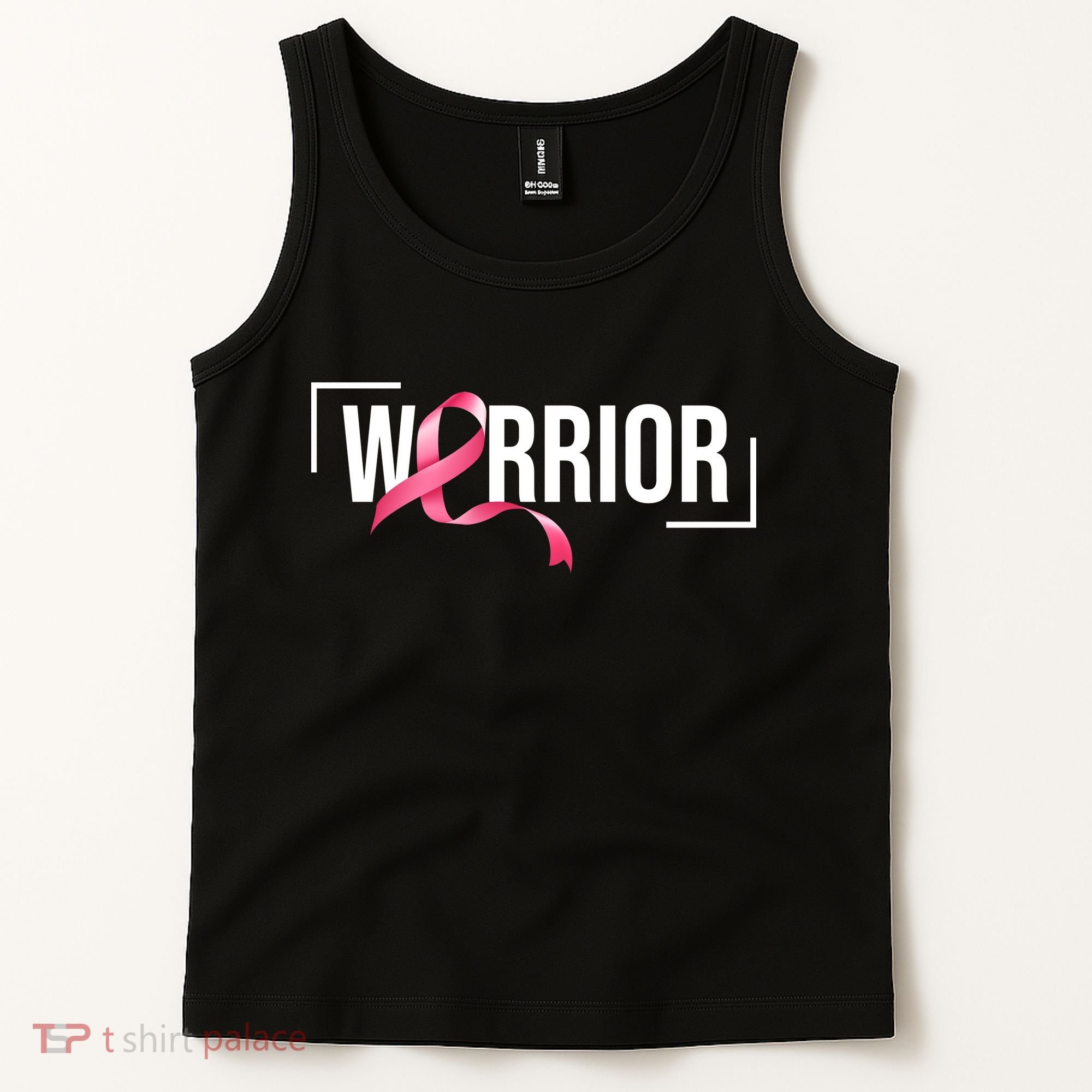 Breast Cancer Warrior Ribbon Tank Top