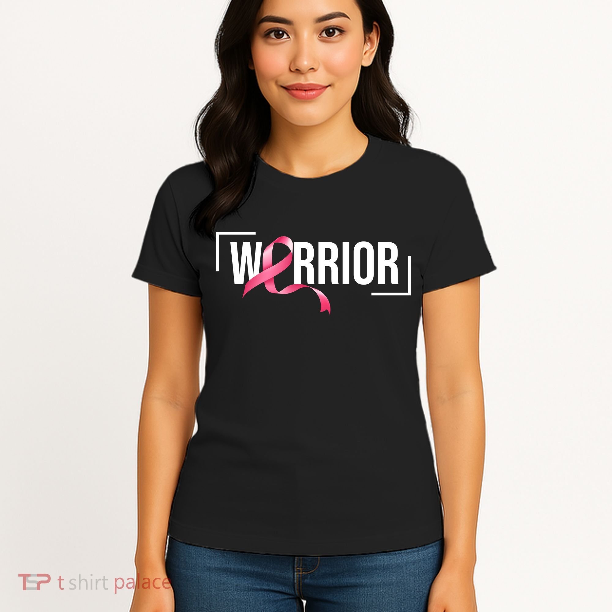 Breast Cancer Warrior Ribbon Women's T-Shirt