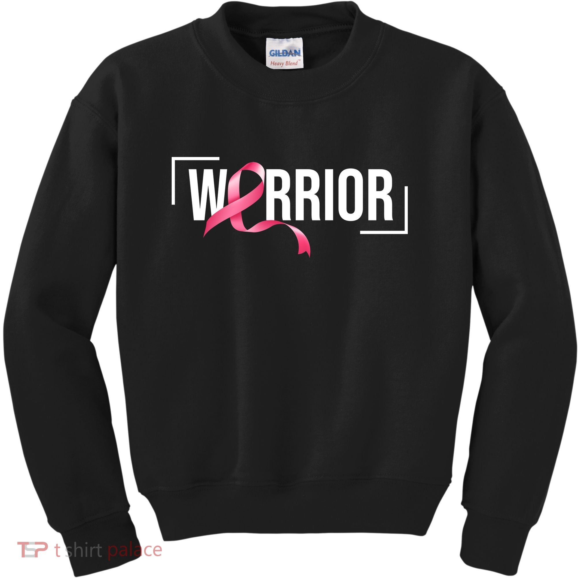 Breast Cancer Warrior Ribbon Kids Sweatshirt