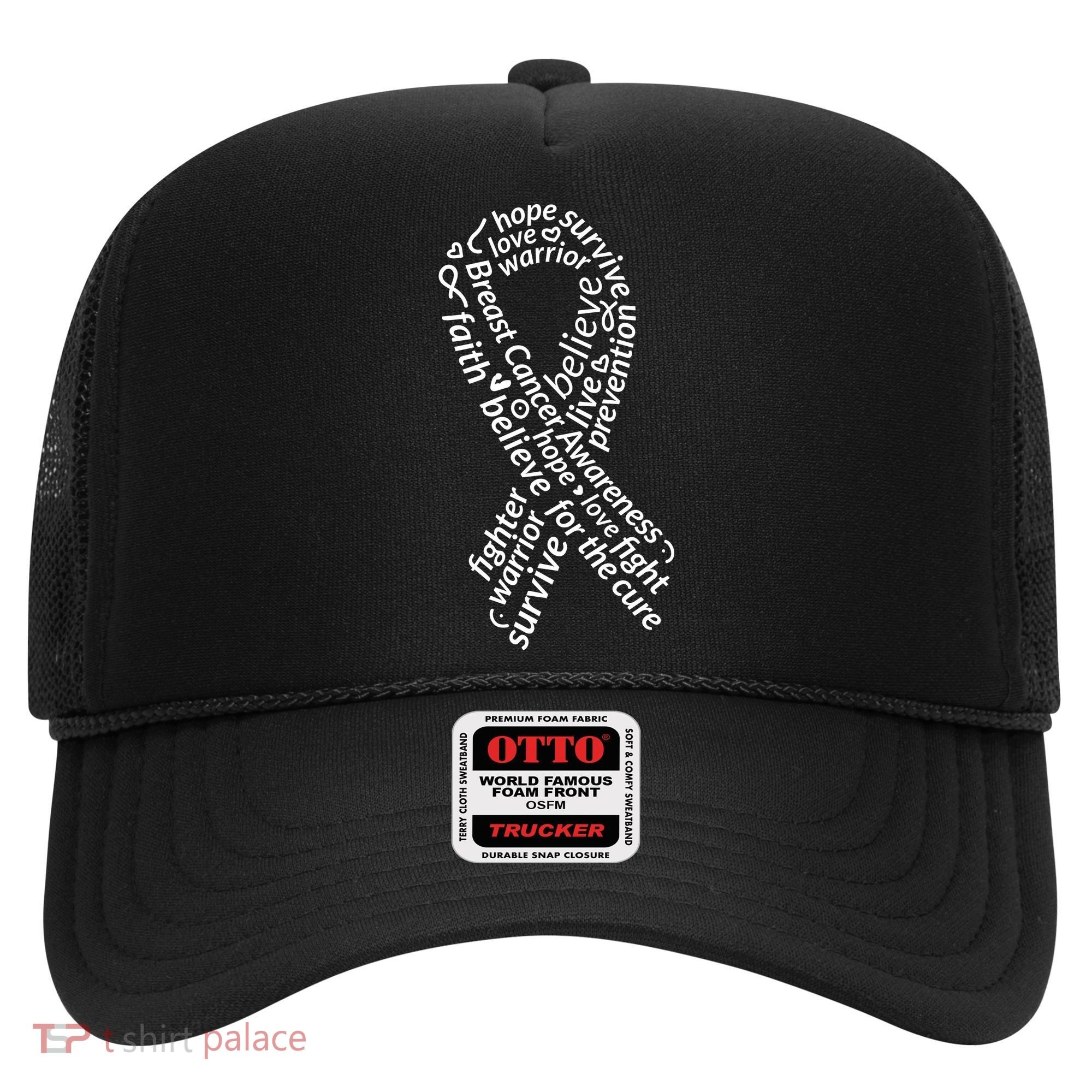 Breast Cancer Warrior Ribbon Awareness Hat