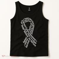Breast Cancer Warrior Ribbon Awareness Tank Top thumb 2