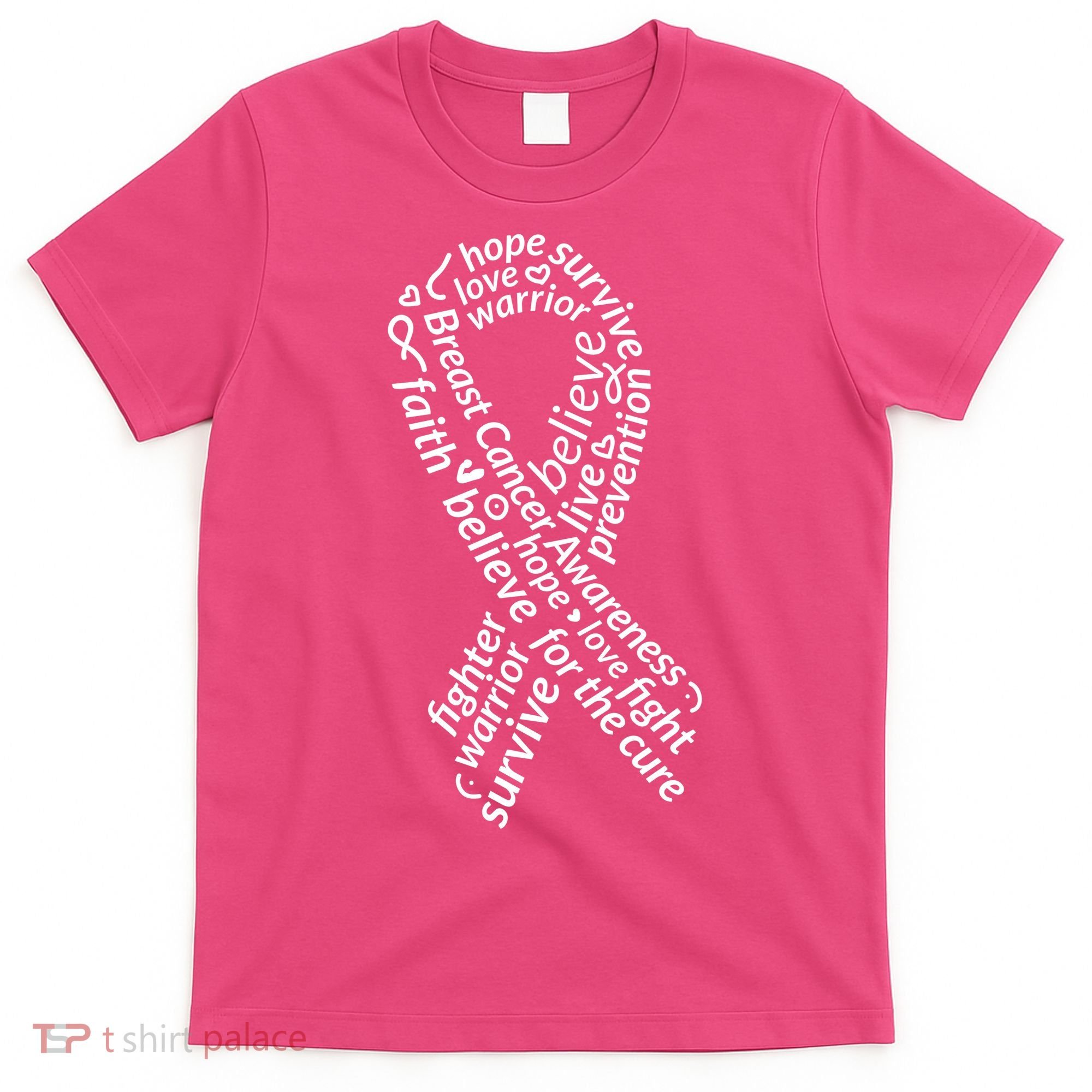 Breast Cancer Warrior Ribbon Awareness T-Shirt