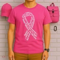 Breast Cancer Warrior Ribbon Awareness T-Shirt thumb 6