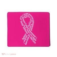 Breast Cancer Warrior Ribbon Awareness Mousepad thumb 0