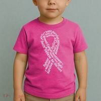 Breast Cancer Warrior Ribbon Awareness Toddler T-Shirt thumb 2