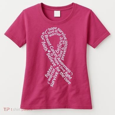 Breast Cancer Warrior Ribbon Awareness Women's T-Shirt