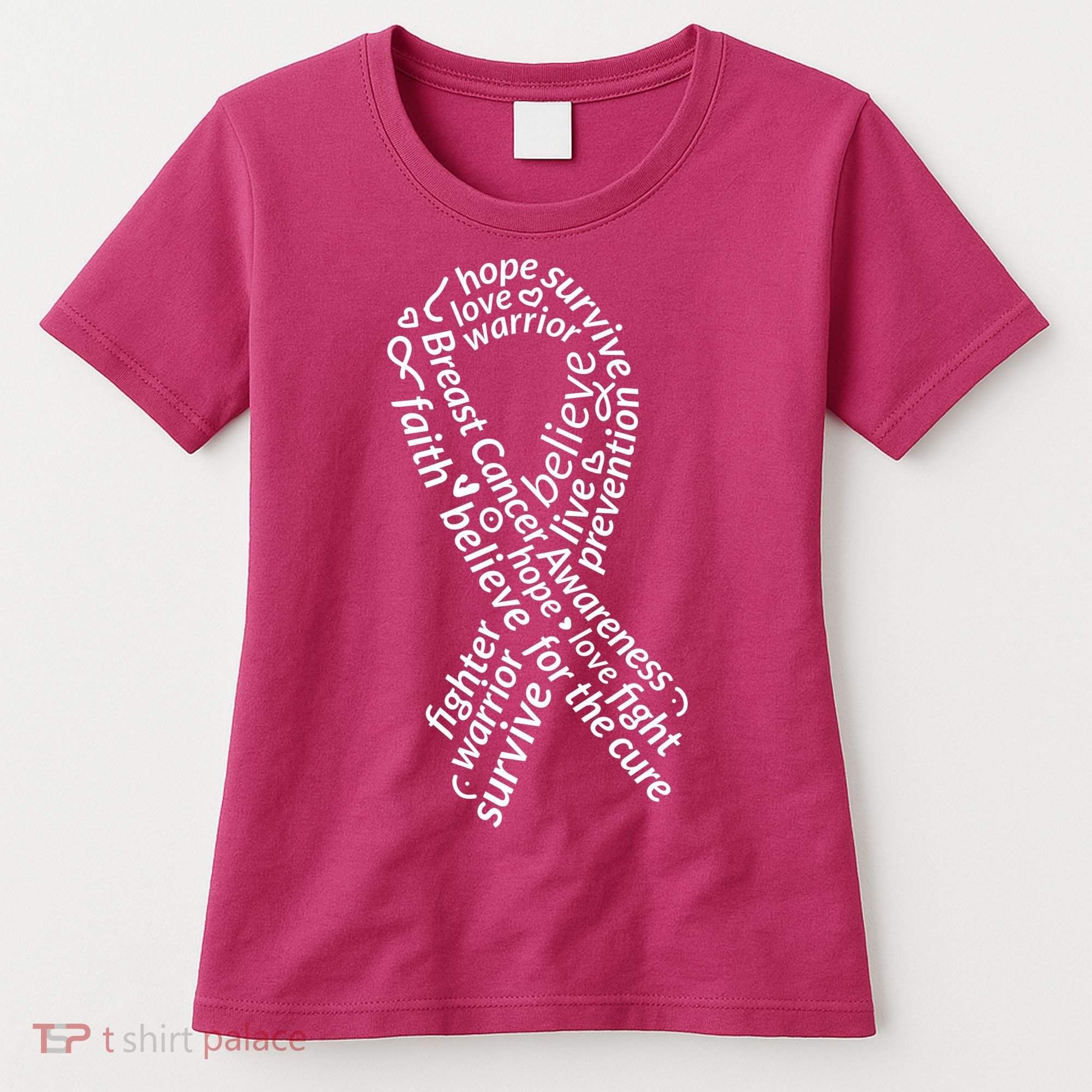 Breast Cancer Warrior Ribbon Awareness Women's T-Shirt