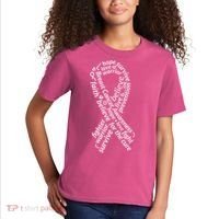 Breast Cancer Warrior Ribbon Awareness Kids T-Shirt thumb 2