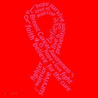 Breast Cancer Warrior Ribbon Awareness Santa Hat thumb 1