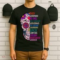 Breast Cancer Warrior I Am The Storm Quote T-Shirt thumb 6