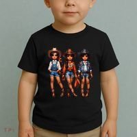 Black Cowgirl Western Rodeo Melanin Black History Texas Toddler T-Shirt thumb 2