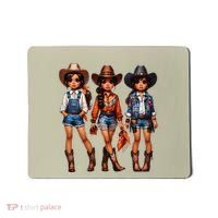 Black Cowgirl Western Rodeo Melanin Black History Texas Mousepad thumb 0