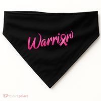 Breast Cancer Warrior USA-Made Doggie Bandana thumb 0
