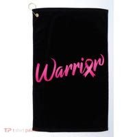 Breast Cancer Warrior Golf Towel thumb 0