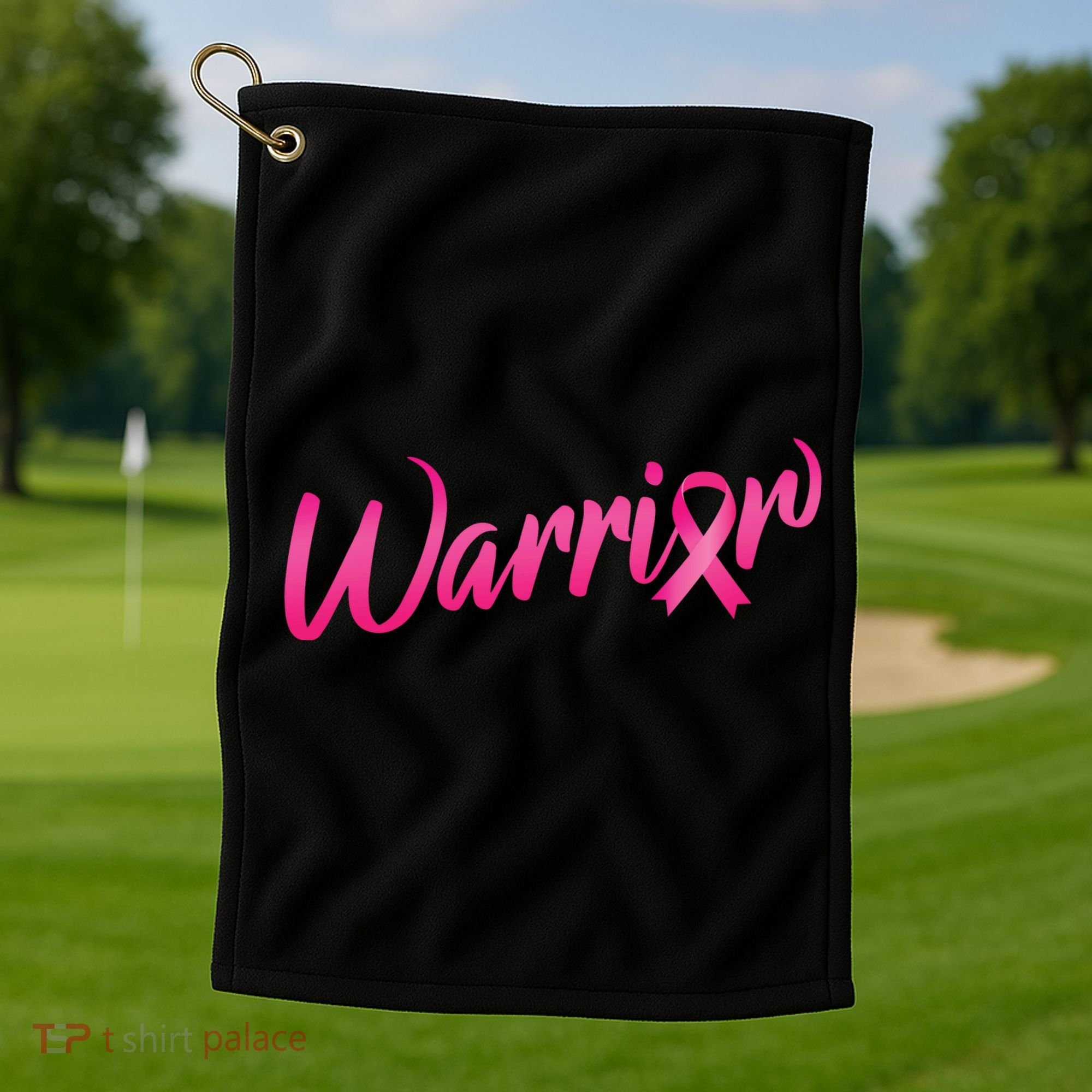 Breast Cancer Warrior Golf Towel