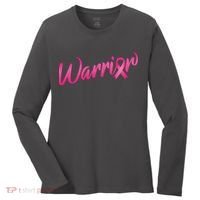 Breast Cancer Warrior Women's Long Sleeve Shirt thumb 0