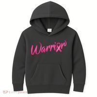 Breast Cancer Warrior Kids Hoodie thumb 0