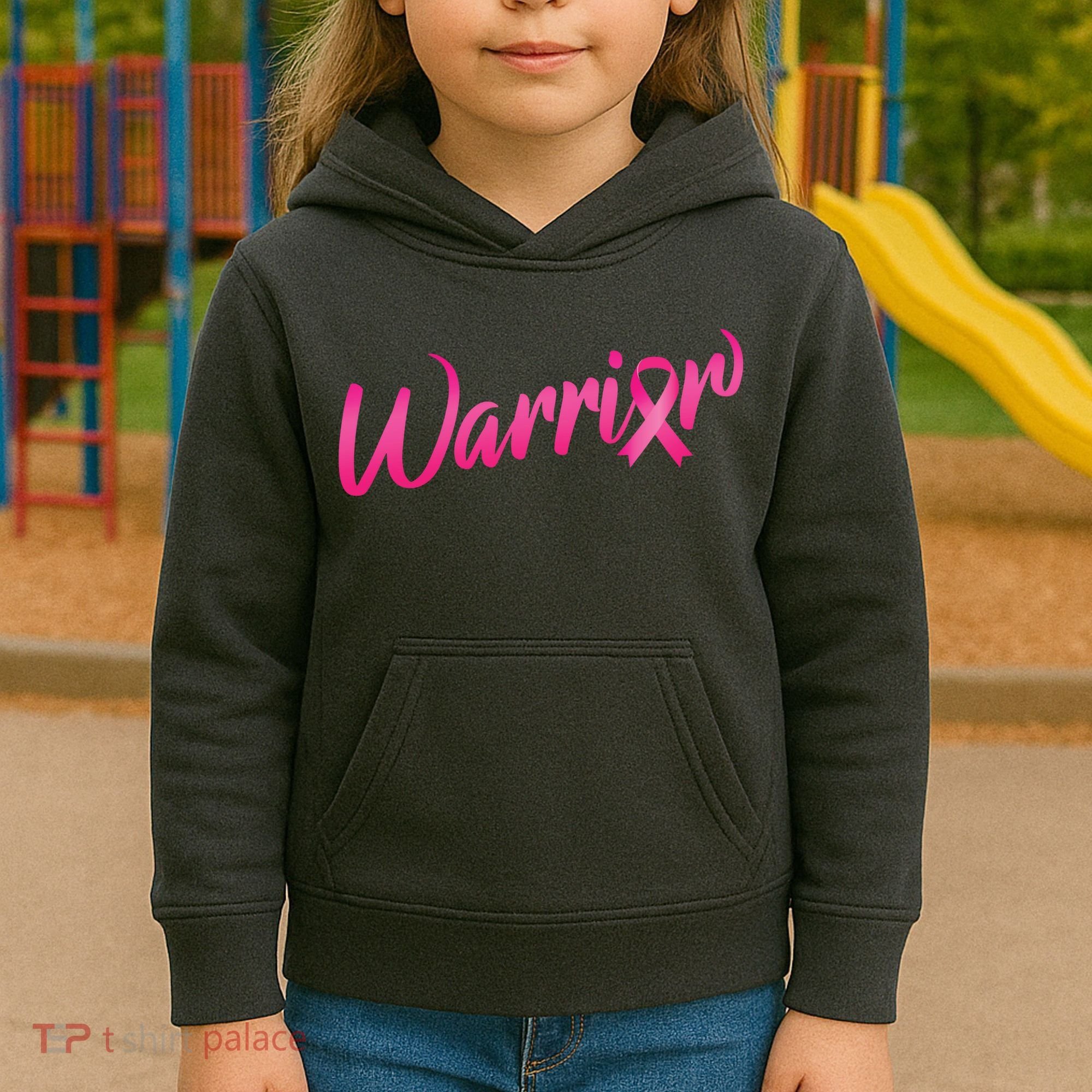 Breast Cancer Warrior Kids Hoodie