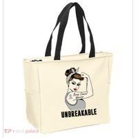 Brain Cancer Warrior Unbreakable Tee Brain Cancer Awareness Gift Tote Bag thumb 2