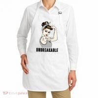 Brain Cancer Warrior Unbreakable Tee Brain Cancer Awareness Gift Apron thumb 2