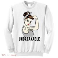 Brain Cancer Warrior Unbreakable Tee Brain Cancer Awareness Gift Sweatshirt thumb 0