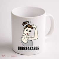 Brain Cancer Warrior Unbreakable Tee Brain Cancer Awareness Gift Coffee Mug thumb 1