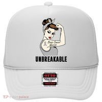 Brain Cancer Warrior Unbreakable Tee Brain Cancer Awareness Gift Hat thumb 0