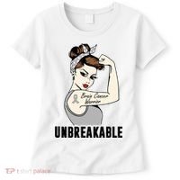 Brain Cancer Warrior Unbreakable Tee Brain Cancer Awareness Gift Women's T-Shirt thumb 0