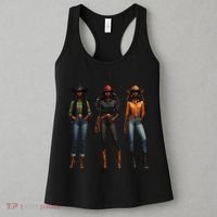 Black Cowgirl Western Rodeo Melanin Black History Texas Women's Tank Top thumb 3