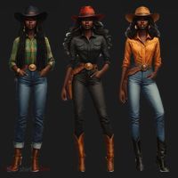 Black Cowgirl Western Rodeo Melanin Black History Texas Women's Tank Top thumb 5