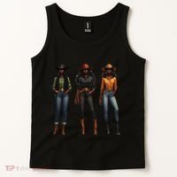 Black Cowgirl Western Rodeo Melanin Black History Texas Tank Top thumb 2