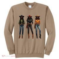 Black Cowgirl Western Rodeo Melanin Black History Texas Sweatshirt thumb 0