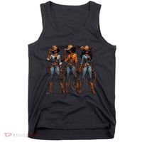 Black Cowgirl Western Rodeo Melanin Black History Texas Tank Top thumb 0