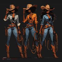 Black Cowgirl Western Rodeo Melanin Black History Texas Visor thumb 3