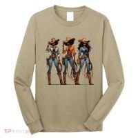 Black Cowgirl Western Rodeo Melanin Black History Texas Long Sleeve Shirt thumb 0