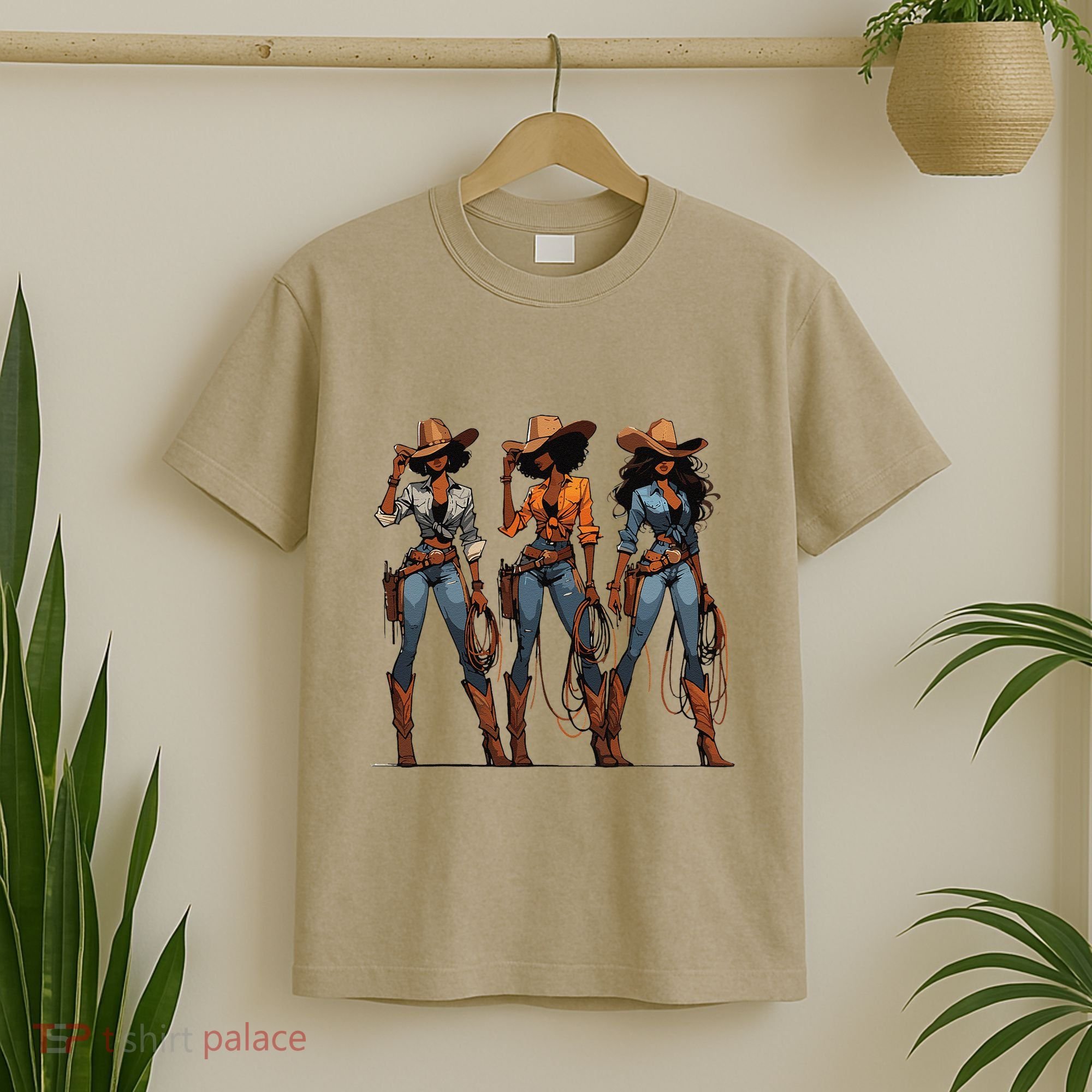 Black Cowgirl Western Rodeo Melanin Black History Texas T-Shirt