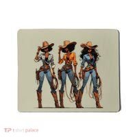Black Cowgirl Western Rodeo Melanin Black History Texas Mousepad thumb 0