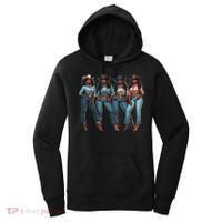 Black Cowgirl Western Rodeo Melanin Qween Black Girl Women's Hoodie thumb 0