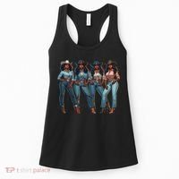 Black Cowgirl Western Rodeo Melanin Qween Black Girl Women's Tank Top thumb 0