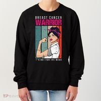 Breast Cancer Warrior Retro Unbreakable Survivor Fighter Gift Women's Sweatshirt thumb 0