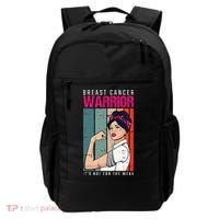 Breast Cancer Warrior Retro Unbreakable Survivor Fighter Gift Backpack thumb 0