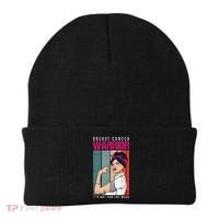 Breast Cancer Warrior Retro Unbreakable Survivor Fighter Gift Beanie thumb 0