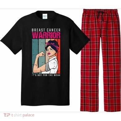 Breast Cancer Warrior Retro Unbreakable Survivor Fighter Gift Pajama Set