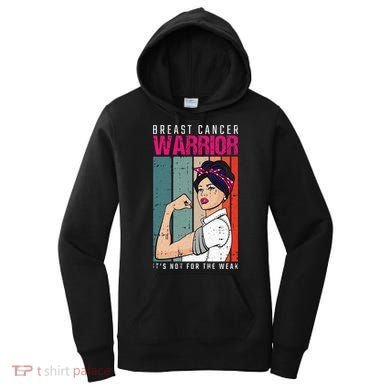 Breast Cancer Warrior Retro Unbreakable Survivor Fighter Gift Women's Hoodie