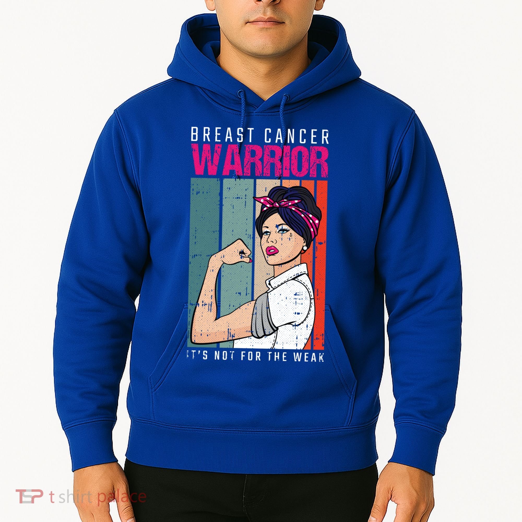 Breast Cancer Warrior Retro Unbreakable Survivor Fighter Gift Hoodie